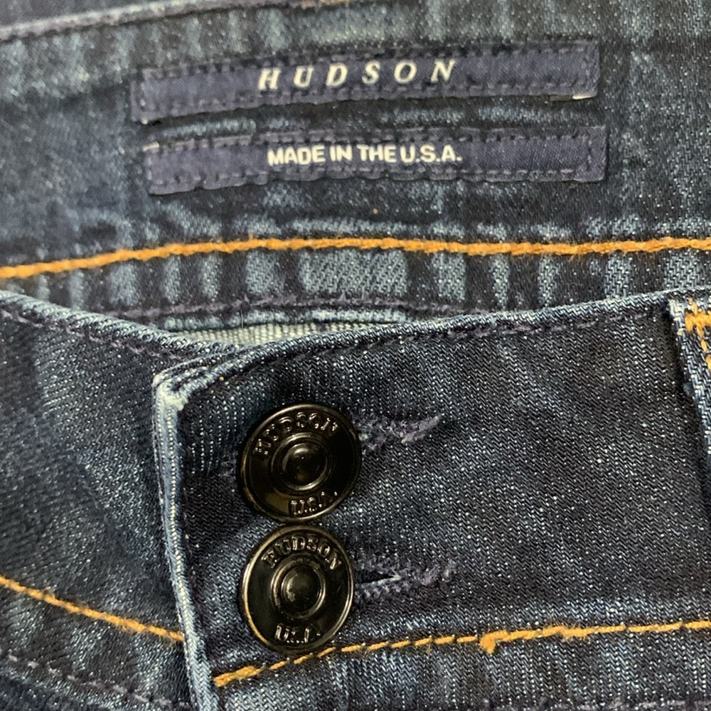Hudson Beth‎ Mid-Rise Baby Bootcut Stretch Dark Wash Jeans size 28 - Picture 9 of 14